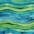 thumbnail image 6 of PIKWEEK Tablecloth Watercolor Stripped Waves Blue and Green Marine Sea Splash Round Table Cover White, 6 of 8