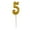 5 Golden, variant on Celebration Candles Elegant Convenient ABS Fashion Number Celebration Candles for Birthday