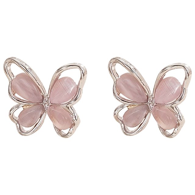 Personality Butterfly Stud Earrings Simple And Delicate Design Suitable For All Occasions
