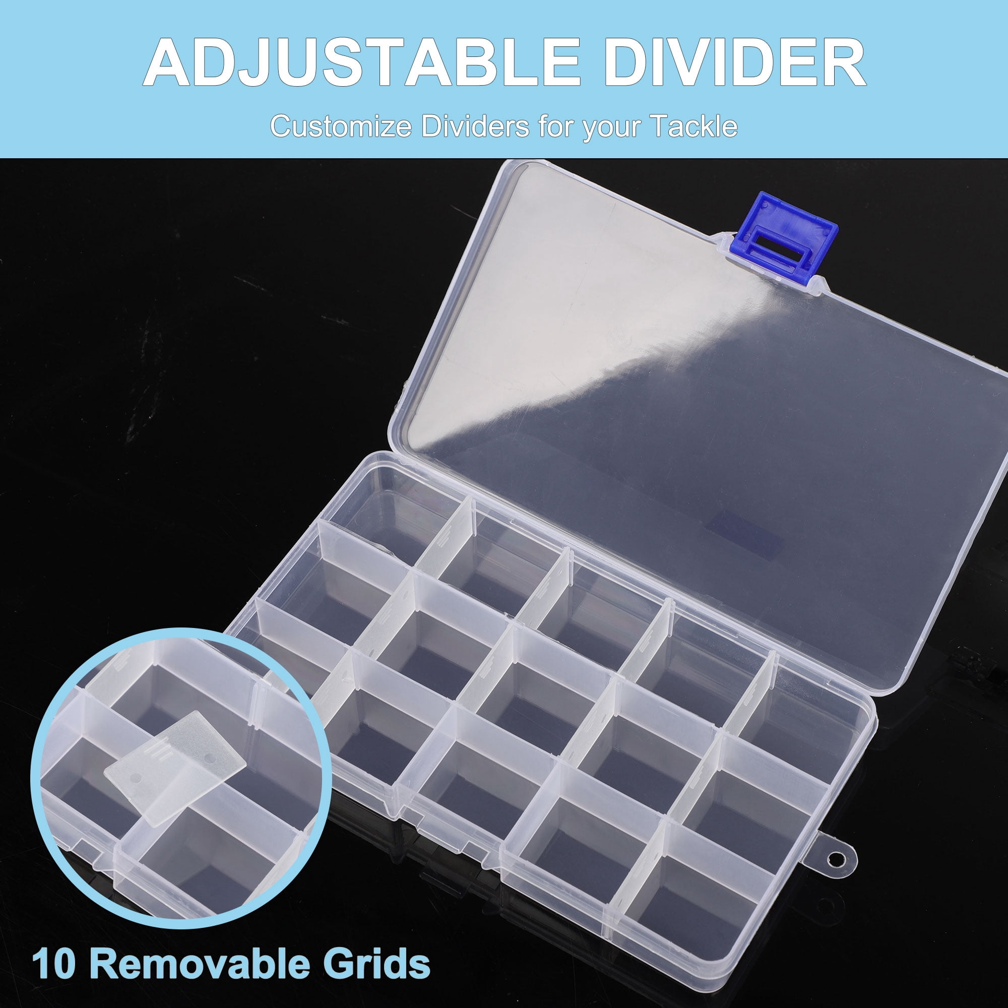 clear tackle box walmart IFAMIO Plastic Storage Case Container for Fishing Organizer with Dividers for Jewelry Beads Collection : Sports & Outdoors The Flambeau Outdoors 4510 Super Half Satchel Tackle Box is a must Plano Stowaway 5-Compartment Pocket Tackle