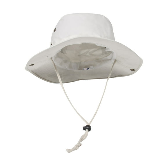 BRUSHED TWILL  HUNTING FISHING HAT W/SIDE SNAPS, Beige Medium