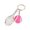 Hot Pink, variant on Mini Tennis Racket Keychain Felt Tennis Ball Pendant Charm Sport Souvenir Key Ring for Tennis Fans Backpack Purse Car Key Gift Decoration