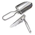 thumbnail image 1 of Pala plegable YONGSHENG de acero inoxidable con 2 bolsas de transporte, 1 of 4