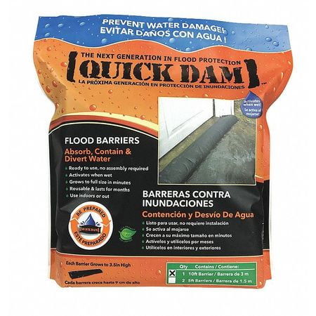 Water Barrier - QUICK DAM Water Act Flood Barrier,3-1/2