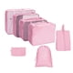 thumbnail image 2 of 7 piezas de organizadores de equipaje de viaje impermeables, bolsas organizadoras de equipaje ligeras rosado, 2 of 8