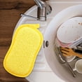 thumbnail image 4 of Cleaning Sponge Kitchen Double Sided Multi Functional Thick Durable Scrub Brush With Dip Glue And Dual Cloth Layers, 4 of 7