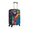 thumbnail image 6 of Cauagu Vibrant Rainbow Parrot Fantasy Print Travel Luggage Cover,Travel Dust-proof Suitcase Cover Softside Suitcase Protector for 18-32inch,Not Included Suitcase, 6 of 8