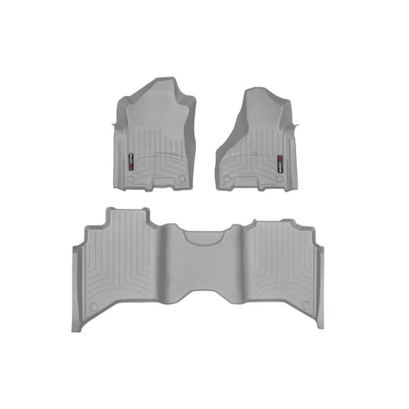 WeatherTech Custom Fit FloorLiners compatible with Ram Truck 2500/3500, Ram Truck 4500/5500, Ram 4500/5500 - 1st & 2nd Row, Grey