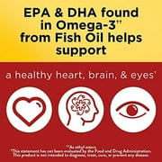 Nature Made Extra Strength Burp-Less Omega 3 Fish Oil 2800 mg, Helps Support a Healthy Heart, Brain, Eyes, and Mood, 60 Softgels