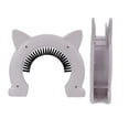 thumbnail image 3 of Porte pour Chat Intégrée Intérieure, Porte Creuse pour Chat avec Brosse de Toilettage pour Intérieur Extérieur, 3 of 8