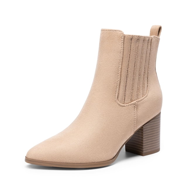 Botas DREAM PAIRS DWUMAB2535 con Tacón Grueso en el Tobillo Talla 9.5