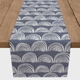 thumbnail image 2 of Creative Products Half Circle Pattern Blue 4 16 x 72 Poly Twill Table Runner, 2 of 3