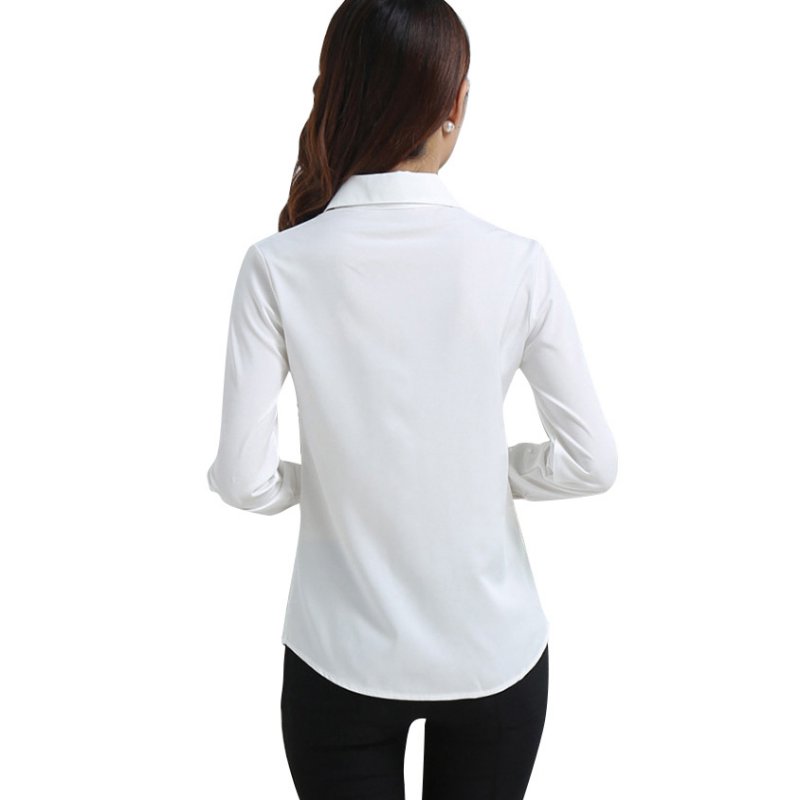 Download Superhomuse Superhomuse Women Vouge Casual Button Down Slim Shirt Office Long Sleeve T Shirt Blouse Tops Walmart Com Walmart Com