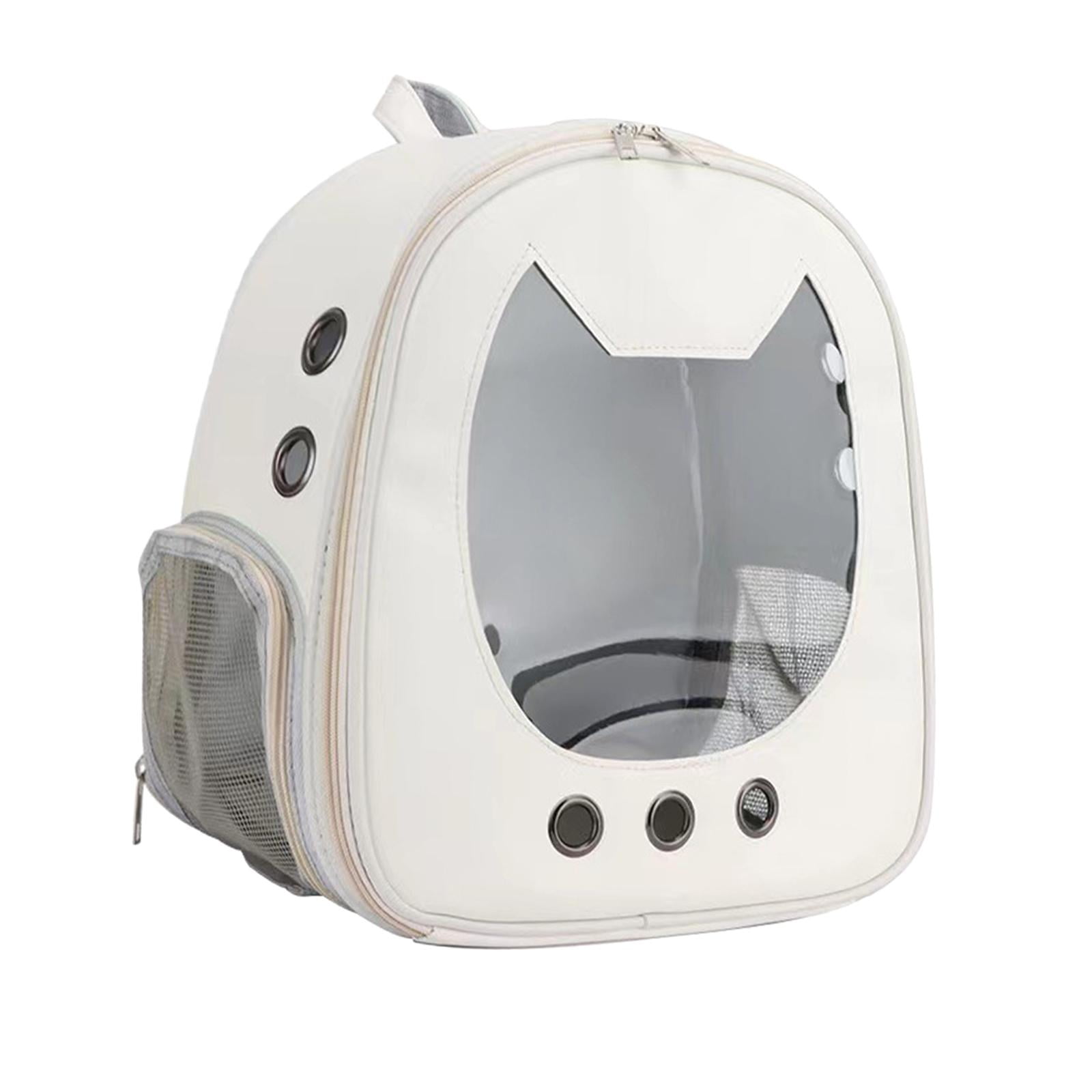 Bvdfgk Portable Travel Bag Dog Cat Adjustable Shoulder Strap Pet Carrier Backpack White
