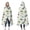 Light Green Dinosaurs-2, variant on Wearable Blanket,Orange Dinosaurs Skeletons Pattern Hooded Wearable Flannel Blanket for Adults & Teens,Winter Poncho Shawl Wrap Cape Cozy Anti-Pill,50"x60"