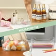 thumbnail image 5 of Novelinks 4 Pack Plastic Storage Bins Utility Storage Organizer Bin Clear Pantry Organization Cabinet Storage Containers,Small, 5 of 10