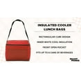 thumbnail image 3 of Small Lunch Bags Set of 10, Bulk Pack - Insulated, Fits 6 Cans, Perfect for the Office, Picnic, Beach - Red, 3 of 5