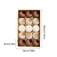 thumbnail image 4 of 15-Piece Christmas Ornaments Set - 3" Soft Hanging Balls for Xmas Tree, Holiday & Winter Wedding Decor, 4 of 9