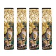thumbnail image 5 of Chririnla Automotive Seat Belt Pads Thick Car Seat Belt Pads Polyester Easy Install, Suitable for Truck Vans, Cat Peacock Feather Print, 5 of 8