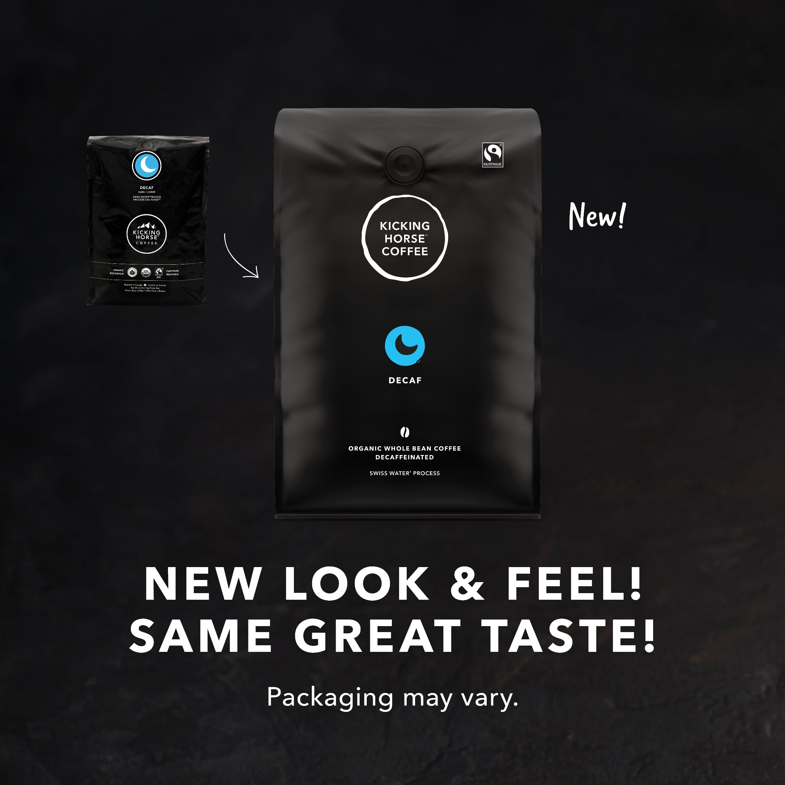 Kicking Horse Coffee, Decaf Swiss Water Process, Whole Bean, 2.2 lb Bag (Pack of 6)
