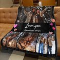 thumbnail image 3 of Custom Blankets with Photos Personalized Couples Gifts Customized Picture Blanket I Love You Gifts Birthday Gift for Wife Husband Girlfriend Boyfriend, 3 of 6