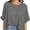Heather gray, variant on Oversized T Shirts for Women Short Sleeve Loose Fit Crewneck Summer Tops Casual Basic Rolled Sleeves Tee Shirt