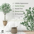 thumbnail image 5 of CAPHAUS 6 Feet, 72 Inch Artificial Eucalyptus Tree, Natural Large Faux Plants Indoor/Outdoor Patio, Home Décor, UV Resistant Artificial Outdoor Plants, Fake Greenery in Pot with Dried Moss, 5 of 8