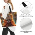 thumbnail image 3 of Bingfone Canvas Tote Bag for Women with Inner Pocket Aesthetic Cute Shopping Tote Bags Reusable Grocery Bags- Valley Meditating Guinea Pig, 3 of 8