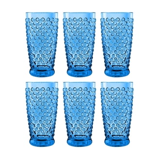 Bormioli Rocco Line Water 9.75 oz Drinking Glasses, Set of 12 - Lively Blue  - Walmart.com
