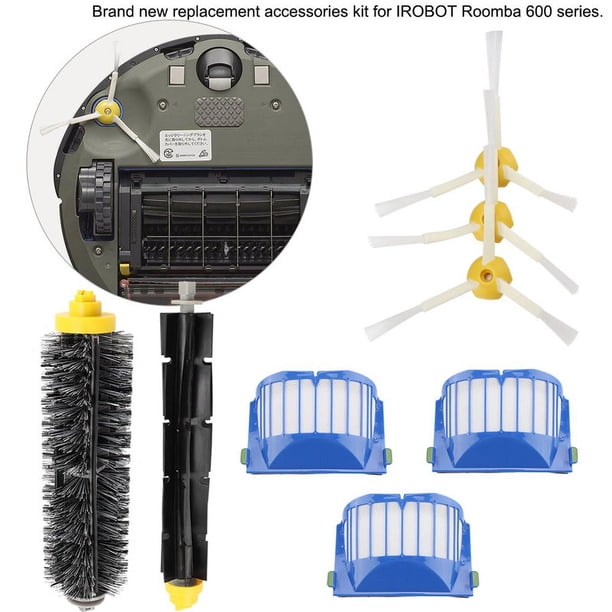 Accesorios Roomba Pack De 3 Cepillos Laterales Con 3 Tornillos