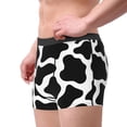 thumbnail image 4 of Bingfone Cow Print Black White Men'S Underwear - Casual Stretch Boxer Briefs-Large, 4 of 9