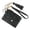 Black, variant on Slim RFID Blocking Wallet with Keychain Wristlet and Zippered Pocket for Secure Card Organization