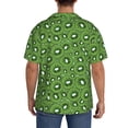 thumbnail image 3 of Balery Kiwi Fruit Camisa Casual de Manga Corta con Botones para Hombre, Texturizada, Estilo Cubano, para Playa, Verano-4X-Large, 3 of 5