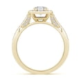 thumbnail image 2 of ANGARA Natural Diamond Cushion Halo Ring with Milgrain in 14K Yellow Gold for Women (Size-5mm| Color-H| Clarity-SI2) | April Birthstone, Anniversary, Jewelry Gift for Women | Natural Diamond Ring, 2 of 8