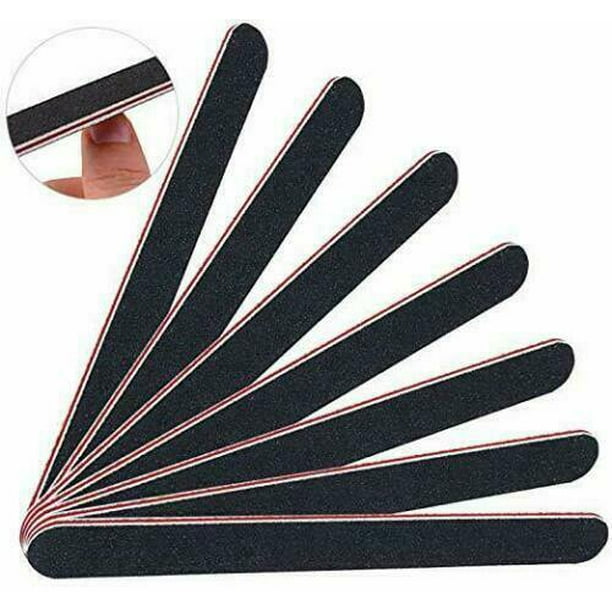 Pro Double Sided Manicure Nail File Emery Boards 100 180 Packs of 10