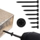 thumbnail image 5 of Juego de 210 clavos y tornillos de acero inoxidable de cabeza redonda para madera y plástico, color negro, resistente al agua, 5 of 8