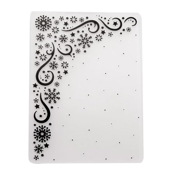 SUPVOX Dossiers Embossés pour Artisanat Moules en Plastique Flocon de Neige et Étoiles Modèle Pochoir pour Album Scrapbooking Décoration de Cartes