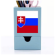 thumbnail image 1 of Eslovaquia national flag Europa país Tarjeta de clip de pluma del gestor de suministros de oficina, 1 of 3