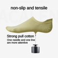 thumbnail image 5 of Ankle Socks for Women Pure Cotton No Show Socks Womens with Heel Tab Color Low Cut Soft 5 Pairs 4-8, 5 of 7