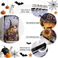 thumbnail image 6 of Shower Curtains for Bathroom-36"x72",Halloween Scary Pumpkin Flower Waterproof Bath Curtain Grommet Shower Curtain Set with Hooks, 6 of 9