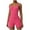 Pink, variant on hotojiny Workout Jumpsuits for Women Spaghetti Strap V Neck Stretch Yoga Shorts Romper Solid Drawstring Summer One-Piece Outfits Clothes