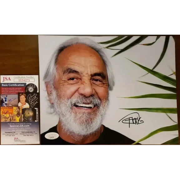 Tommy Chong autographed 8x10 horizontal photo JSA
