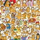 thumbnail image 1 of Set de pegatinas impermeables con diseño de gato naranja con diseño de Garfield, 50 unidades, 1 of 2