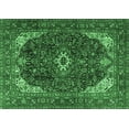 thumbnail image 1 of Ahgly Company Indoor Rectangle Medallion Emerald Green Traditional Area Rugs, 3' x 5', 1 of 4