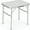 White & silver, variant on Riedhoff Folding Camping Table 35 x 24", with Adjustable Height 16" to 25", Black