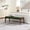 Green, variant on HOQBN Upholstered Long Bench, Modern Dining Bench with Soft Chenille Fabric &Rubber Wood Legs for Kitchen Table, Bedroom, Entryway Beige