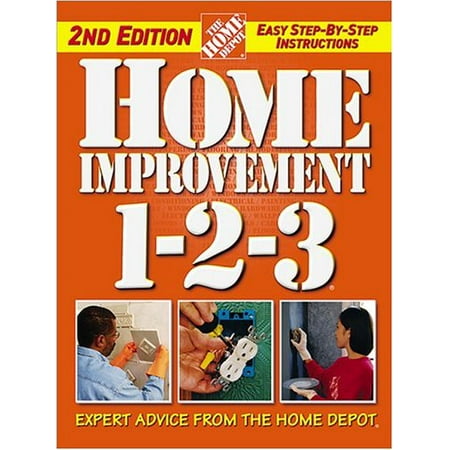Home Improvement 1-2-3: Expert Advice from The Home Depot  Pre-Owned Hardcover 0696213273 9780696213274 The Home Depot This is a Pre-Owned book. All our books are in Good or better condition. Format: Hardcover Author: The Home Depot ISBN10: 0696213273 ISBN13: 9780696213274 The first edition ofHome Improvement 1-2-3quickly became a workbench classic. The new edition?ith 340 projects  3 500 color photographs  and more than 100 illustrations  charts  and graphs?ffers up-to-the-minute solutions for homeowners tackling home repair  maintenance  and improvement. Chapters cover painting  wallpaper  plumbing  electrical system  walls and ceilings  flooring  doors  windows  cabinets  shelves  countertops  insulation  weatherproofing  exterior maintenance  heating  ventilation  and air-conditioning. Clear  concise instructions accompanied by detailed how-to photographs ensure your success no matter what your skill level. Every project offers tips  shortcuts and advice on buying and using tools and materials  working safely  avoiding common mistakes  saving time and money  and developing skills.Home Improvement 1-2-3also reviews new tools  technology  materials  and installation techniques.