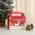 thumbnail image 1 of Vaidha Christmas Series Cardboard Gift Box 4 Pack Gift Packaging Box Candy Gift Box Handheld Gift Box, 1 of 6