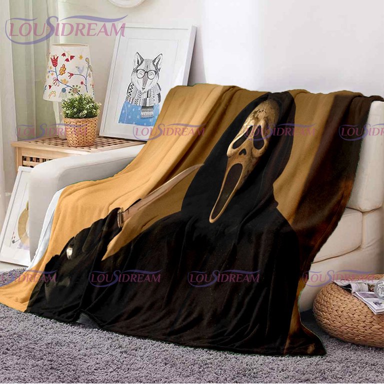 Newest Horror Scream 6 Movies Printed Blanket Warm Thin Blanket Flannel  Soft and Comfortable Home Travel Blanket Birthday Gift - Walmart.com