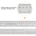 thumbnail image 4 of Steel Ruler 30cm 12 Inch & 50cm 20 Inch Metal with Conversion Table, 2 Pieces, 4 of 6